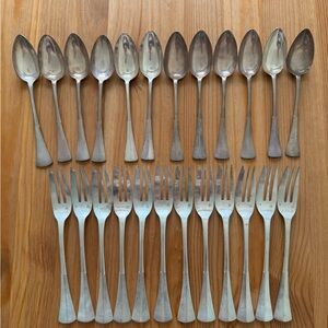 Antique Austro-Hungarian Sterling Silver Flatware Set
